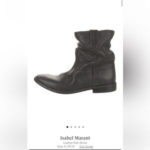 Isabel Marant leather rain boots
